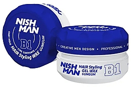 Духи, Парфюмерия, косметика Воск-гель для стилизации волос - Nishman Hair Styling Gel Wax B1 Gumgum