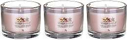 Набор ароматических свечей "Ванильное крем-брюле" - Yankee Candle Vanilla Creme Brulee (candle/3x37g) — фото N2