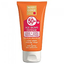 Солнцезащитный интенсивный омолаживающий крем для лица SPF 50 - Mary Cohr SPF 50 Anti-Ageing Face Sunscreen — фото N1