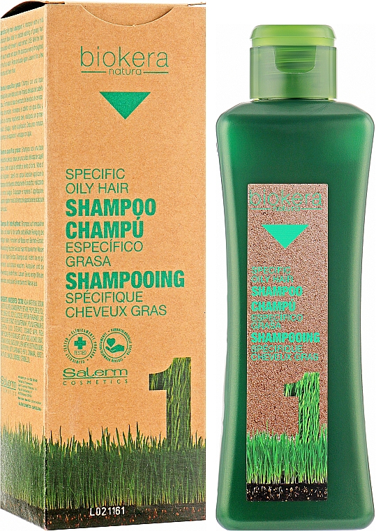 Шампунь для жирной кожи головы - Salerm Biokera Specific Oil Hair Shampoo — фото N2