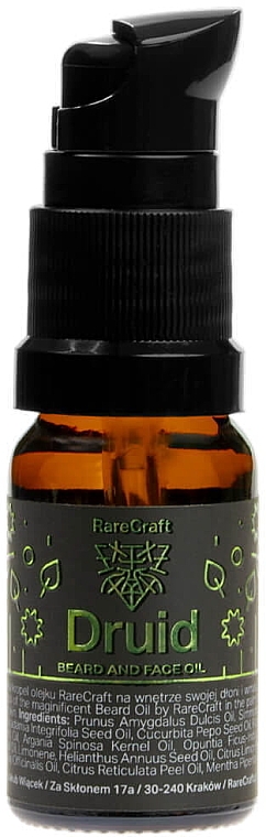 Масло для бороды - RareCraft Beard Oil Druid — фото N1