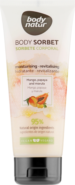 Крем-сорбет для тела с манго, папайей и марулой - Body Natur Mango, Papaya and Marula Body Sorbet  — фото N1