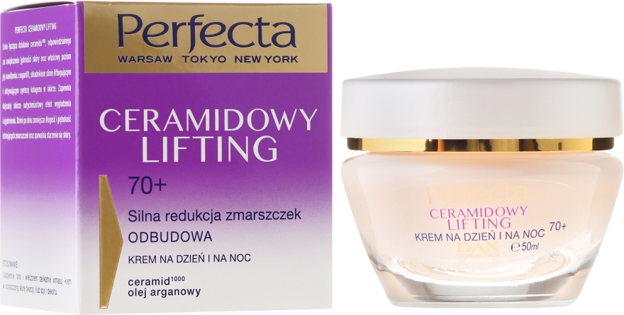 Антивіковий крем для обличчя - Perfecta Ceramid Lift 70+ Face Cream — фото N1