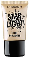 Духи, Парфюмерия, косметика Хайлайтер-флюид для лица - Misslyn Star Light! Fluid Highlighter