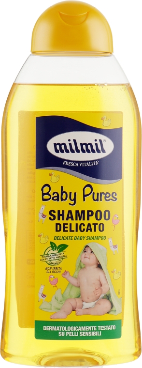 Деликатный шампунь для детей с эстрактом ромашки - Mil Mil Delicate Baby Shampoo — фото N1