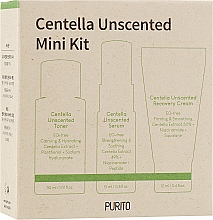 Парфумерія, косметика Набір мініатюр засобів з центелою без запаху - Purito Centella Unscented Mini Kit