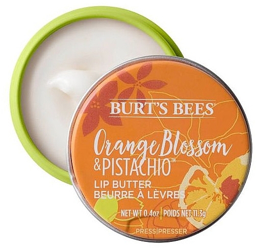 Олія для губ "Апельсиновий цвіт і фісташка" - Burt's Bees Orange Blossom & Pistachio Lip Butter — фото N1