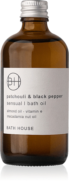 Bath House Patchouli & Black Pepper Cleansing Bath Oil - Масло для ванн — фото N1