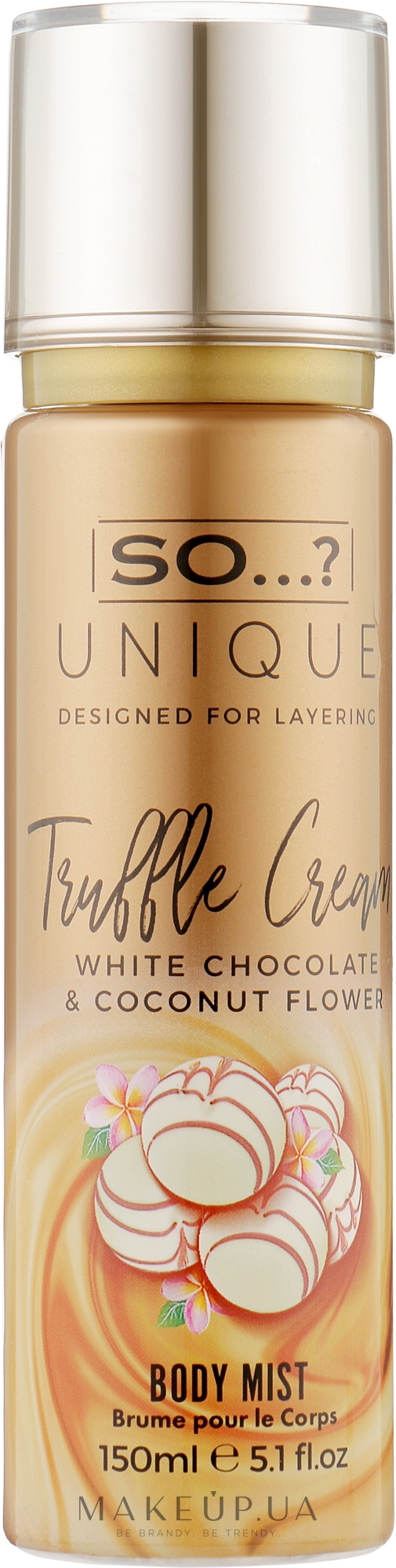 Спрей для тіла - So…? Unique Truffle Cream Body Mist — фото 150ml
