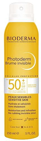 Солнцезащитный невидимый спрей для тела и лица - Bioderma Photoderm Brume Invisible SPF 50+ — фото N1