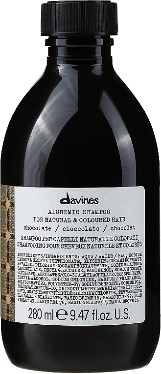 Шампунь для натуральных и окрашенных волос (шоколад) - Davines Alchemic Shampoo