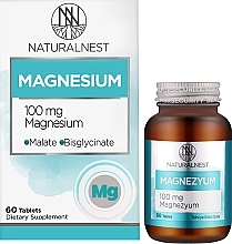 Диетическая добавка "Магний", 100 мг - NaturalNest Magnesium 100 mg — фото N2