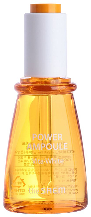 Освітлювальна сироватка для обличчя - The Saem Power Ampoule Vita-White — фото N1