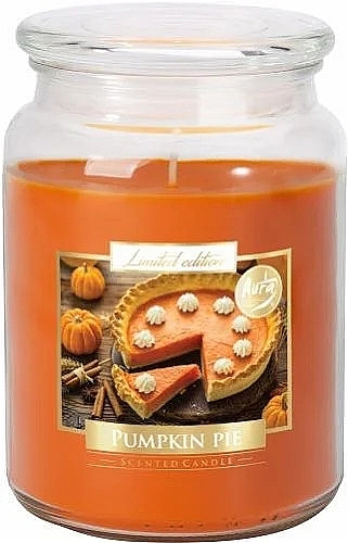 Ароматическая свеча в банке "Тыквенный пирог" - Bispol Limited Edition Scented Candle Pumpkin Pie — фото N1