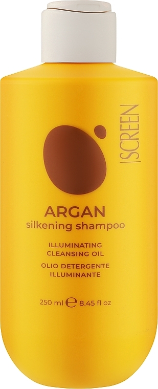 Аргановий шампунь для волосся - Screen Argan Silkening Shampoo — фото N1