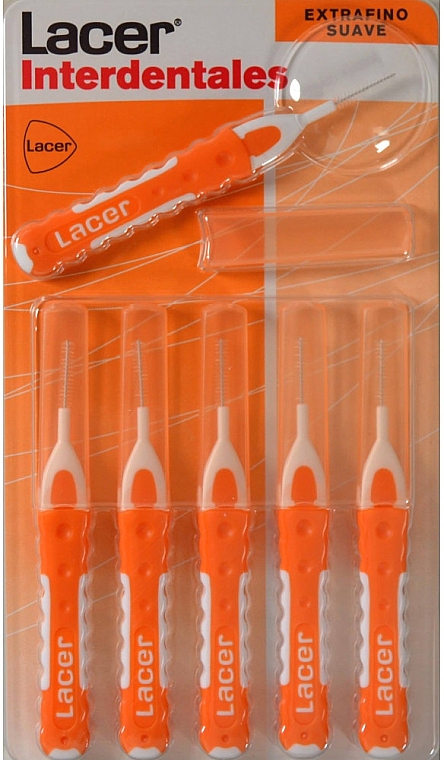 Міжзубна щітка, помаранчева - Lacer Interdental Recto Extrafino Brush — фото N1
