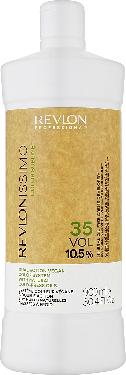 Питательный веганский кремообразный окислитель - Revlon Revlonissimo Color Sublime Mineral Oil Free Creme Developer 35 Vol 10,5% — фото N1