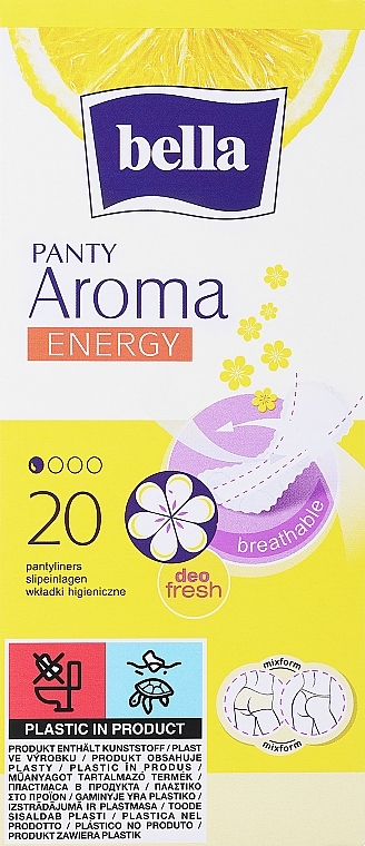 Прокладки Panty Aroma Energy Exotic Fruits, 20 шт. - Bella — фото N1