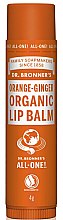 Бальзам для губ "Апельсин і імбир" - Dr. Bronner’s Orange & Ginger Lip Balm — фото N1