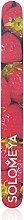 Парфумерія, косметика Пилка для нігтів "Полуничний смузі", 180/220 грит - Solomeya Strawberry smoothie Nail File