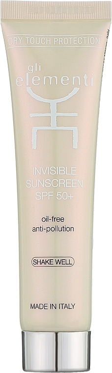 Солнцезащитный крем SPF 50+ (бесцветный) - Gli Elementi Invisible Sunscreen SPF 50+ — фото N1