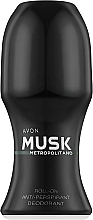 Avon Musk+ Metropolitano - Шариковый дезодорант-антиперспирант — фото N1