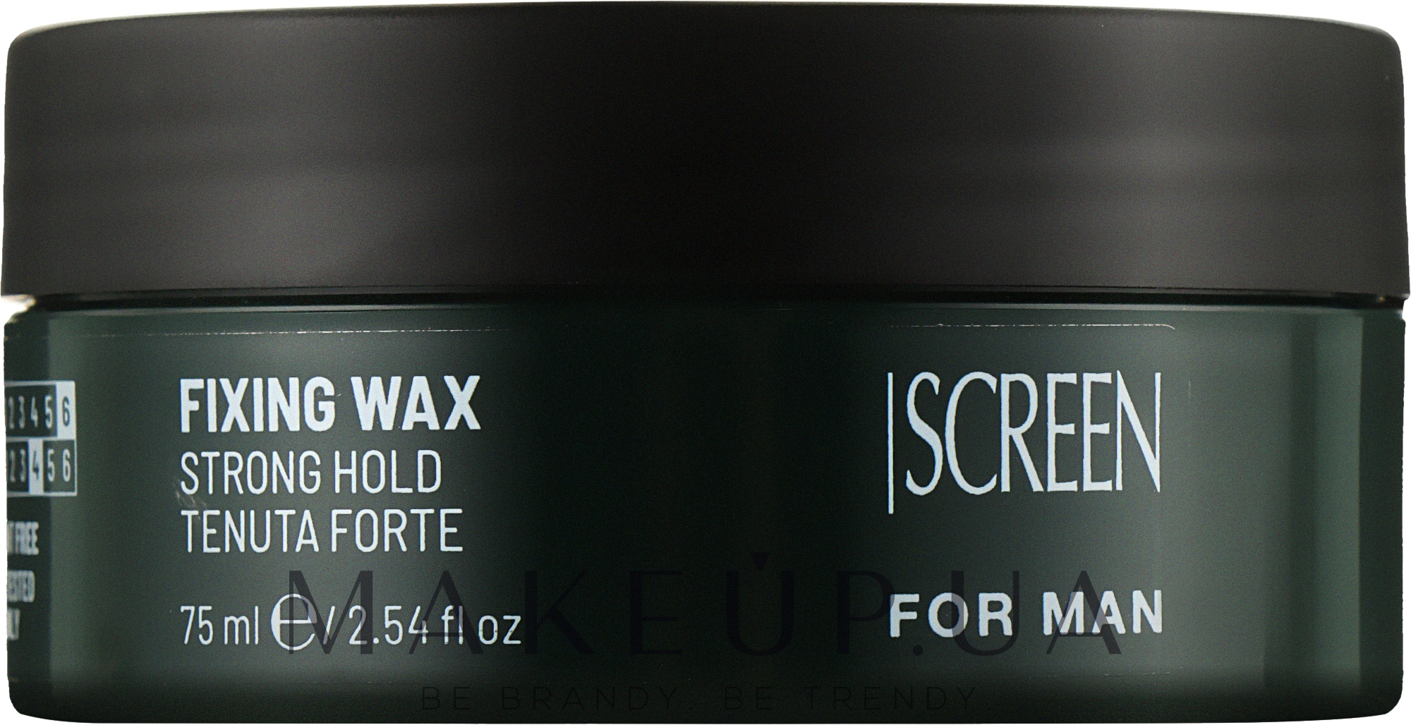 Моделювальний віск сильної фіксації для чоловічого волосся - Screen For Man Fixing Wax — фото 75ml