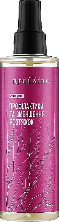 Набір від целюліту та розтяжок - Reclaire (ser/200ml + oil/200ml + wrap/200ml) — фото N2