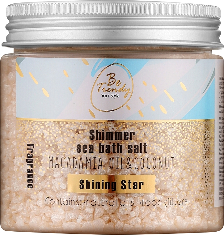 Соль для ванны "Shining Star" - Be Trendy Shimmer Sea Bath Salt — фото N1