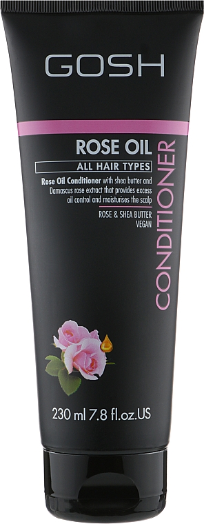 Кондиционер для волос с розовым маслом - Gosh Copenhagen Rose Oil Conditioner — фото N1