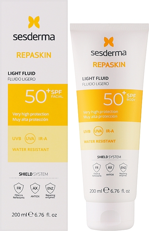 Легкий флюїд для тіла - SesDerma Laboratories Repaskin Light Fluid SPF50 — фото N2