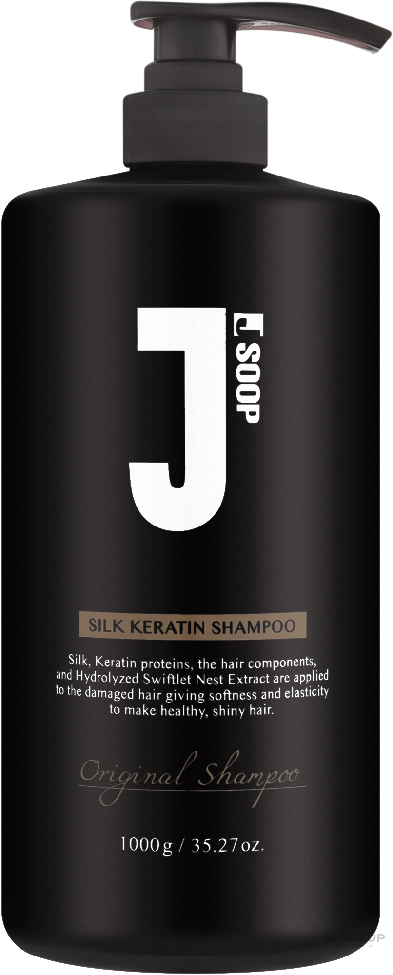 Восстанавливающий шампунь для сухих и тусклых волос - Jsoop Renewal Silk Keratin Shampoo — фото 1000ml