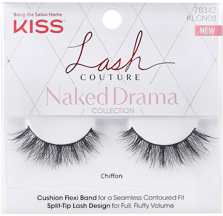 Накладные ресницы - Kiss Lash Couture Naked Drama Collection Chiffon — фото N1