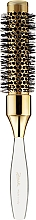 Духи, Парфюмерия, косметика Термобрашинг для волос, золотой - Janeke Gold Transparent Barrel Hairbrush 