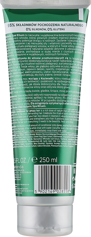 УЦІНКА Кондиціонер "Пажитник + аїр" для жирного волосся - Bielenda Botanic Spa Rituals Conditioner * — фото N2