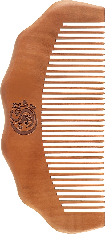 Гребінець CS362 для волосся, дерев'яний, фігурний овал - Cosmo Shop — фото N1