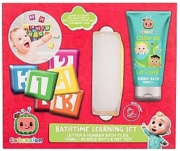Духи, Парфюмерия, косметика Набор - Cocomelon Bathtime Learning Set (bubble/bath/100ml + toy + bag)