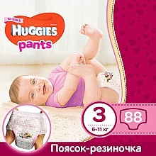 Подгузники-трусики "Pants Girl" 3 J-pack (6-11 кг), 88 шт - Huggies — фото N1