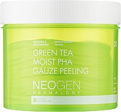 Парфумерія, косметика Відлущувальні пади з екстрактом зеленого чаю - Neogen Dermalogy Green Tea Moist Pha Gauze Peeling