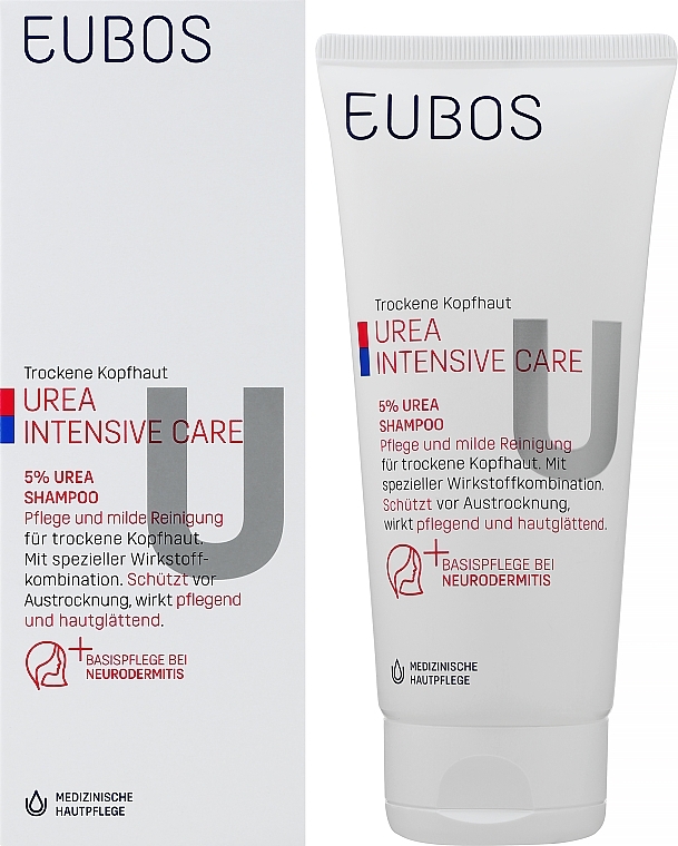 Зволожувальний шампунь для сухої шкіри голови зі сверблячкою - Eubos Med Dry Skin Urea 5% — фото N2