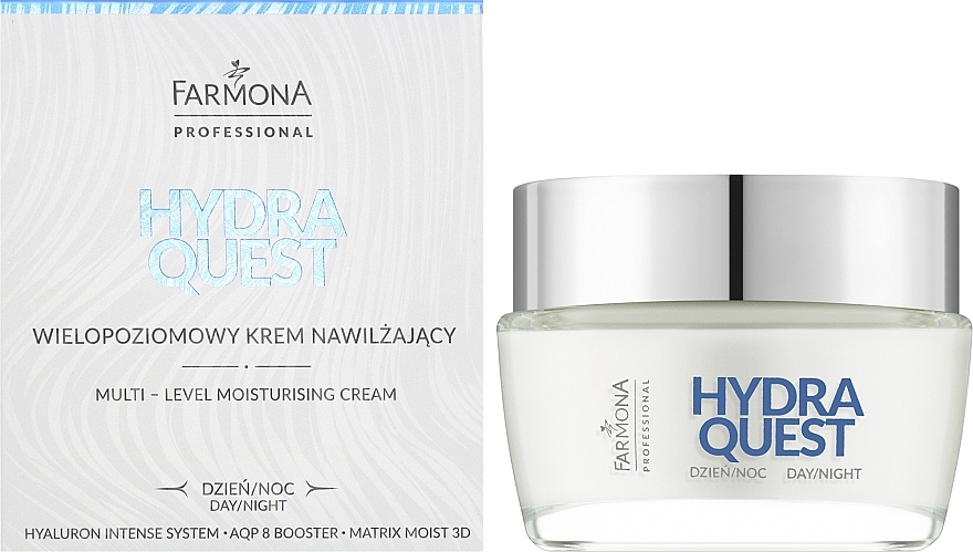Зволожувальний крем для обличчя - Farmona Hydra Quest Multi-Level Moisturising Cream — фото N2