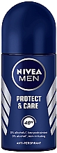 Дезодорант шариковый "Защита и забота" - NIVEA MEN Protect and Care Deodorant Roll-On 48H — фото N1