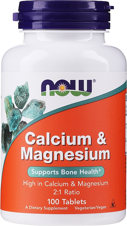 Пищевая добавка "Кальций и магний" - Now Foods Calcium & Magnesium — фото N1
