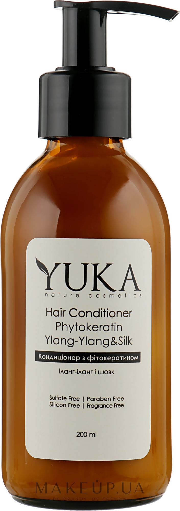 Кондиціонер для волосся "Іланг і шовк" з фітокератином - Yuka Hair Conditioner — фото 200ml