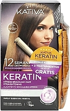 Духи, Парфюмерия, косметика Набор - Kativa Keratin Xpress Brazilian Hair (shm/50ml+cond/30ml+mask/150ml+treathment/50ml*2) 