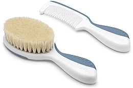 Набор - Nuvita Comb Set Powder Blue (h/brush/2 pcs) — фото N2