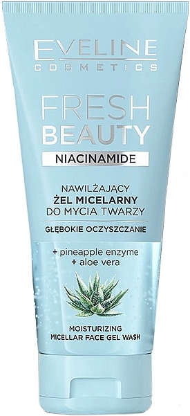 Увлажняющий мицеллярный гель для умывания - Eveline Fresh Beauty Aloe Vera — фото N1