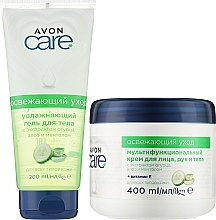 Парфумерія, косметика Набір "Освіжальний догляд" - Avon Care Cooling (cream/400ml + b/gel/200ml)