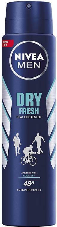 Дезодорант-антиперспірант спрей для чоловіків - NIVEA MEN Dry Fresh Antiperspirant Deodorant Spray — фото N2