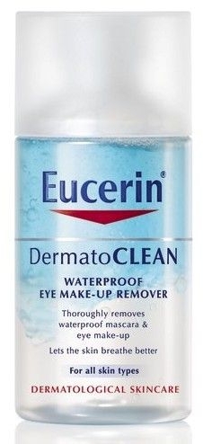 Двофазний засіб для зняття макіяжу з очей - Eucerin DermatoClean Waterproof Eye Make-Up Remover — фото N1